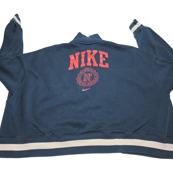Nike Tops - Nike Sportswear Phoenix Fleece Heritage Crop Sweatshirt Women’s XL Oversized